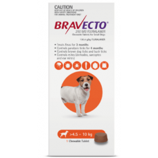 Bravecto Small Dog ( 4.5 - 10kg ) Bravecto Small Dog ( 4.5 - 10kg )